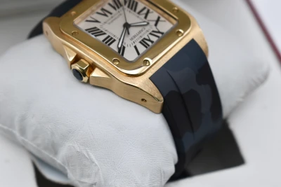 Cartier Santos 100 XL 18ct Yellow Gold Watch W20071Y1 | Box & Papers