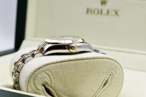 Rolex Datejust Lady Stainless Steel & 18k Gold Silver Diamond Watch | B&P