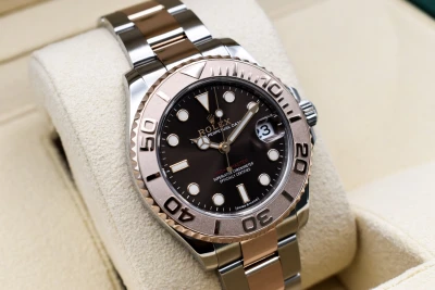 Rolex Yacht-Master 37 Steel & 18k Rose Gold Choco Dial Watch 268621 | 2020 B & P