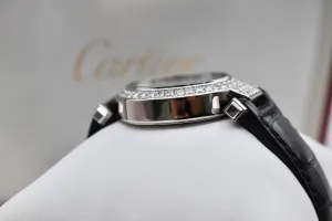 Cartier Pasha White Gold Diamond Set Watch WJ123221 | 2008 Box & Papera