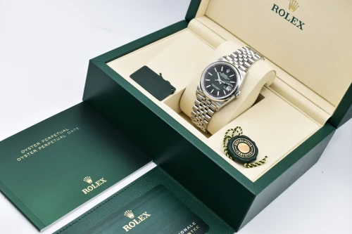 Rolex Datejust 36mm Stainless Steel Green Ombre Watch 126200 | 2026 Unworn