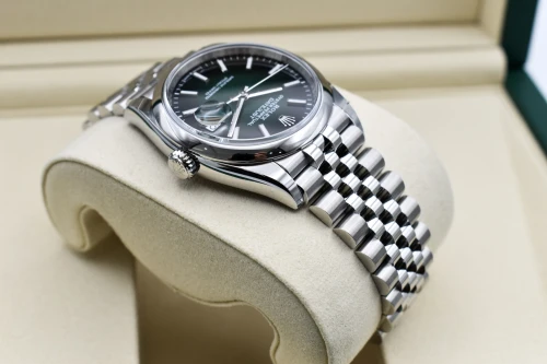 Rolex Datejust 36mm Stainless Steel Green Ombre Watch 126200 | 2026 Unworn