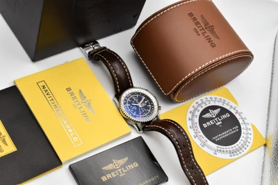 Breitling Navitimer 46 Chronograph Stainless Steel Watch A2432212 | Box & Papers