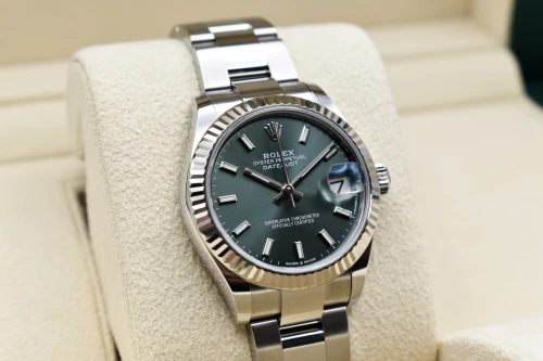 Rolex Datejust 31mm Midsize Stainless Steel Mint Green Watch 278274 | 2023 B&P