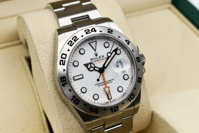 Rolex Explorer ll Stainless Steel White Dial Watch 226570 | 2026 Unworn