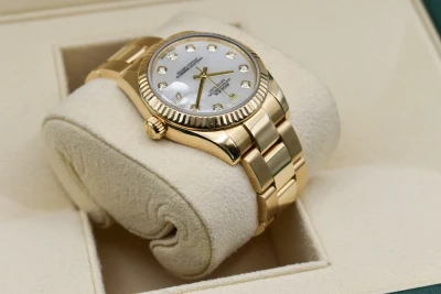 Rolex Datejust 31 18k Gold Mother Of Pearl Watch 178278 | 2014 B&P