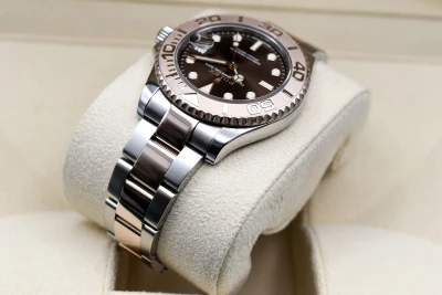 Rolex Yacht-Master 37 Steel & 18k Rose Gold Choco Dial Watch 268621 | 2020 B & P