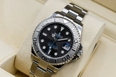 Rolex Yachtmaster 37 Stainless Steel Slate Dial Watch 268622 | 2020 B&P