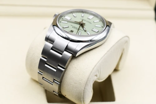 Rolex Oyster Perpetual 41mm Pistachio Stainless Steel Watch 134300 | Unworn
