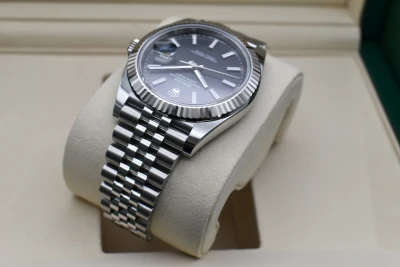 Rolex Datejust 41 Black Baton Stainless Steel Watch 126334 | 2026 Unworn