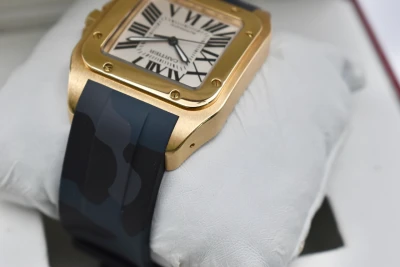 Cartier Santos 100 XL 18ct Yellow Gold Watch W20071Y1 | Box & Papers