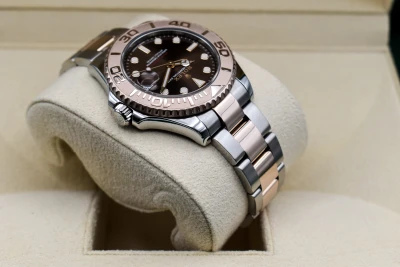 Rolex Yacht-Master 37 Steel & 18k Rose Gold Choco Dial Watch 268621 | 2020 B & P