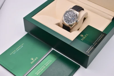 Rolex White Gold Skydweller Oysterflex Watch 336239 | 2023 Box & Papers