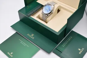 Rolex Datejust 41 Stainless Steel Blue Azzurro Watch 126300 | 2026 Unworn