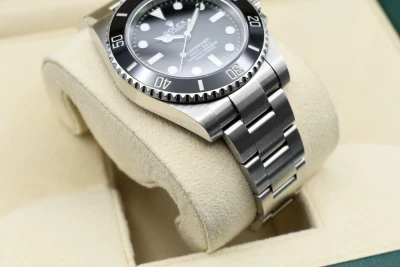 Rolex Submariner Stainless Steel Black Dial Watch 114060 | 2017 Box & Papers