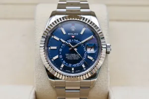 Rolex Skydweller Stainless Steel Blue Dial Watch 326934 | 2021 Box & Papers