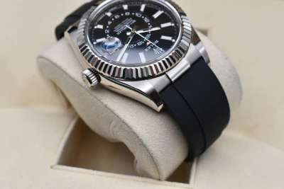 Rolex White Gold Skydweller Oysterflex Watch 336239 | 2023 Box & Papers