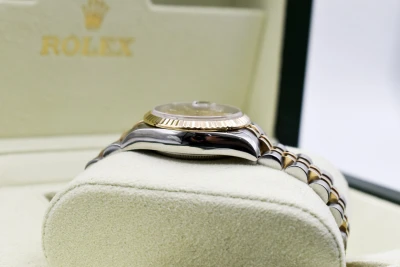 Rolex Lady Datejust Steel & 18ct Gold Champagne Dial 26mm Watch 179173 | B&P