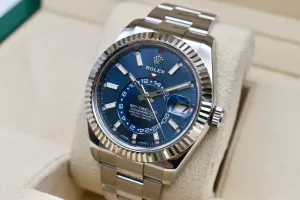 Rolex Skydweller Stainless Steel Blue Dial Watch 326934 | 2021 Box & Papers