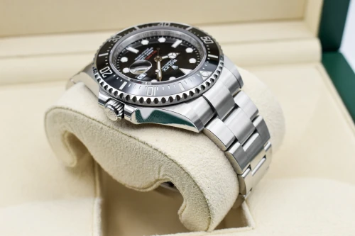 Rolex Seadweller 43 Stainlesss Steel Black Dial Big Red Watch 126600 | B&P