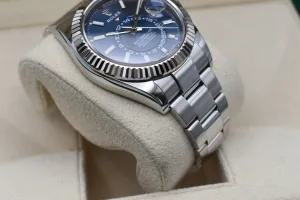 Rolex Skydweller Stainless Steel Blue Dial Watch 326934 | 2021 Box & Papers
