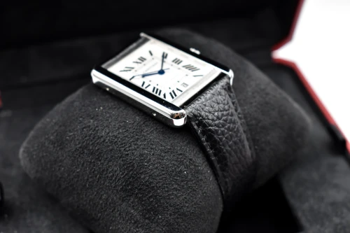 Cartier Tank Solo XL Automatic Stainless Steel Watch W5200027 | 2018 B&P