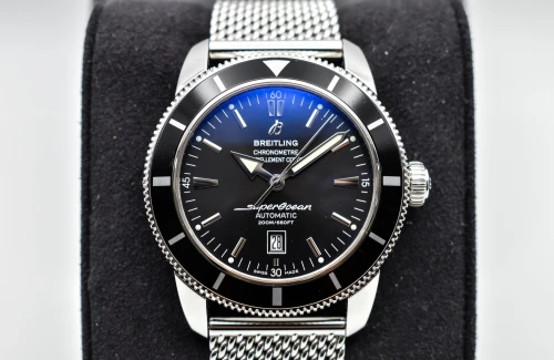 Breitling Supeocean Heritage 46 Stainless Steel Black DIal Watch A17320 | B&P