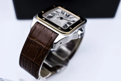 Cartier Santos 100 XL 38mm Steel & 18ct Gold Watch 2656 | 2016 Papers