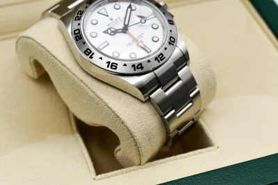 Rolex Explorer ll Stainless Steel White Dial Watch 226570 | 2026 Unworn