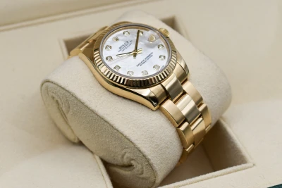 Rolex Datejust 31 18k Gold Mother Of Pearl Watch 178278 | 2014 B&P