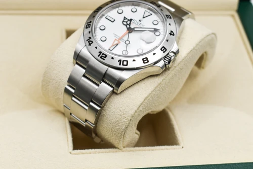 Rolex Explorer 2 Stainless Steel Polar White Dial Watch 226570 | 2026 Unworn