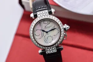Cartier Pasha White Gold Diamond Set Watch WJ123221 | 2008 Box & Papera