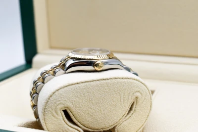 Rolex Lady Datejust 26mm Steel & 18ct Gold Champagne Diamond 179173 | B&P