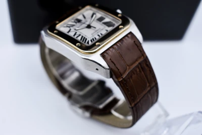 Cartier Santos 100 XL 38mm Steel & 18ct Gold Watch 2656 | 2016 Papers
