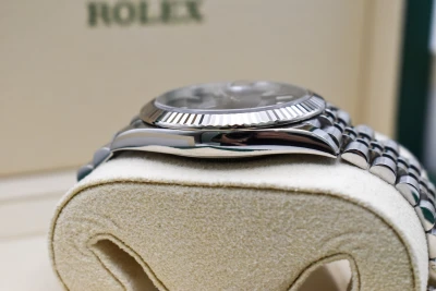 Rolex Datejust 41 Blue Baton Stainless Steel Watch 126334 | 2023 B&P