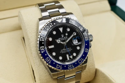 Rolex GMT Master ll Batman Stainless Steel 40mm Watch 116710BLNR | Box & Papers
