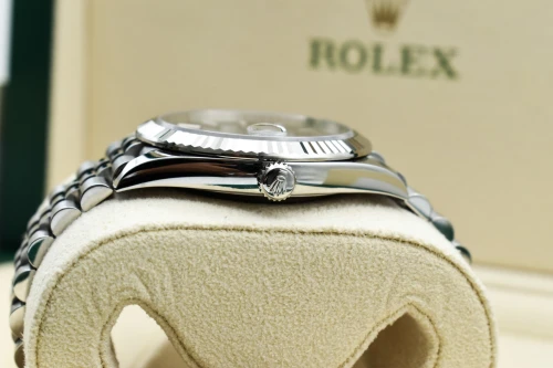 Rolex Datejust 41 Mint Green Stainless Steel Watch 126334 | B&P