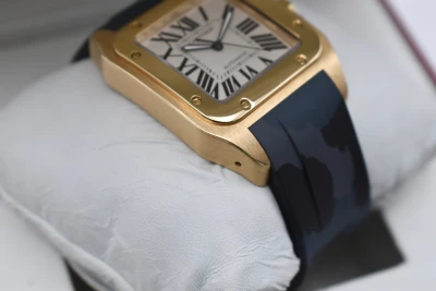 Cartier Santos 100 XL 18ct Yellow Gold Watch W20071Y1 | Box & Papers