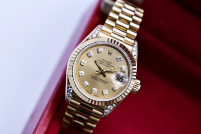 Rolex Datejust 26mm 18ct Gold Diamond Watch 69238 | 1995 Box & Papers