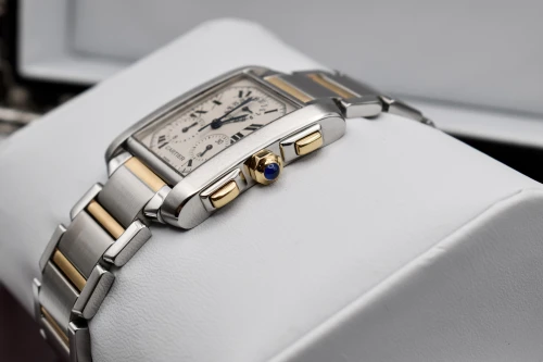 Cartier Tank Francaise Chronoflex Steel & 18ct Gold Watch 2303 | Watch Only