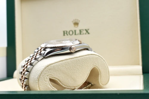 Rolex Datejust 41 Stainless Steel & Rose Gold Motif Dial Watch 126331 | B&P