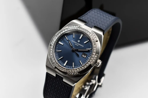 Vacheron Contstantin Overseas Ladies Stainless Steel Diamond Watch 1205V/100A-B590 | B&P