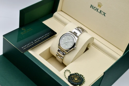 Rolex Oyster Perpetual Ladies Pistachio Stainless Steel Watch 277200 | 2026 Unworn