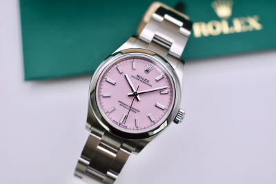Rolex Oyster Perpetual Stainless Steel 31mm Candy Pink Watch 277200 | 2026