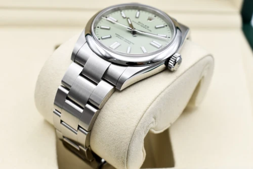 Rolex Oyster Perpetual 41mm Pistachio Stainless Steel Watch 134300 | Unworn