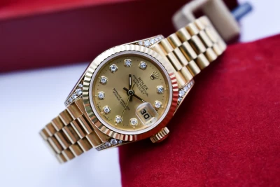 Rolex Datejust 26mm 18ct Gold Diamond Watch 69238 | 1995 Box & Papers