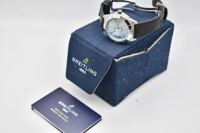 Breitling Chronomat GMT Stainless Steel Ice Blue Watch P32398 | 2023 B&P