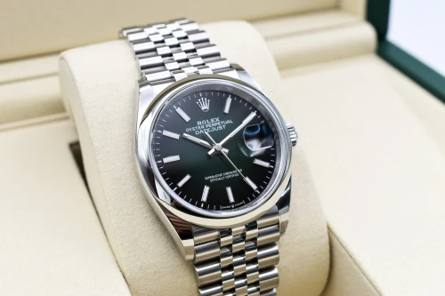 Rolex Datejust 36mm Stainless Steel Green Ombre Watch 126200 | 2026 Unworn
