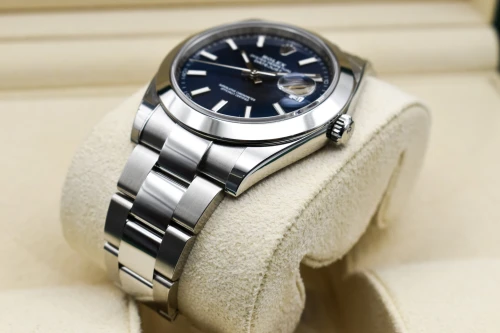 Rolex Datejust 41 Stainless Steel Blue Baton Watch 126300 | 2024 Unworn