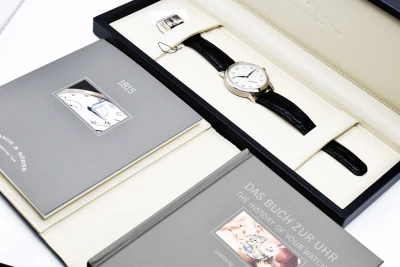A. Lange & Sohne White Gold 1815 Watch 233.026 | Box & Papers